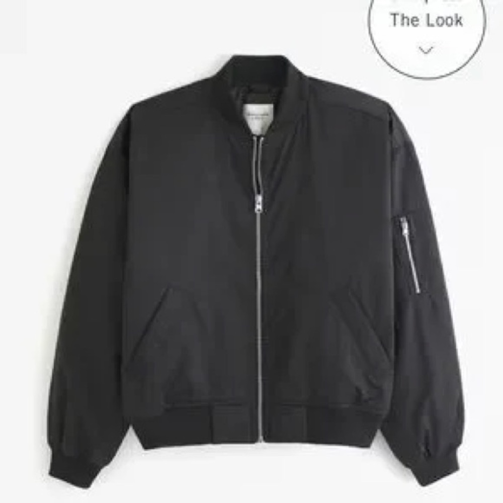 Abercrombie & Fitch Black Bomber Jacket